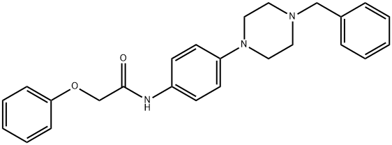 N-(4-(4-BENZYLPIPERAZIN-1-YL)PHENYL)-2-PHENOXYACETAMIDE 结构式