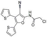 2-CHLORO-N-(3-CYANO-4,5-DI-THIOPHEN-2-YL-FURAN-2-YL)-ACETAMIDE 结构式