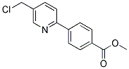 METHYL 4-[5-(CHLOROMETHYL)-2-PYRIDINYL]BENZENECARBOXYLATE 结构式