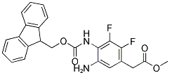 METHYL [5-AMINO-4-(FMOC-AMINO)-2,3-DIFLUOROPHENYL]-ACETATE 结构式