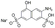 7-Amino-1-naphthol-3,6-disulfonic acid monosodium salt 结构式