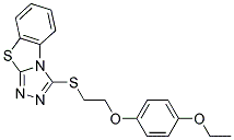 3-[2-(4-ETHOXY-PHENOXY)-ETHYLSULFANYL]-BENZO[4,5]THIAZOLO[2,3-C][1,2,4]TRIAZOLE 结构式