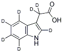 吲哚-2,4,5,6,7-D5-3-乙酸-2,2-D2 结构式