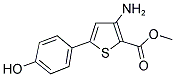 3-AMINO-5-(4-HYDROXYPHENYL)THIOPHENE-2-CARBOXYLIC ACID METHYL ESTER 结构式