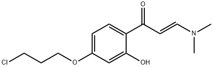 (E)-1-[4-(3-CHLOROPROPOXY)-2-HYDROXYPHENYL]-3-(DIMETHYLAMINO)-2-PROPEN-1-ONE 结构式