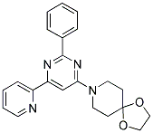 8-(2-PHENYL-6-PYRIDIN-2-YLPYRIMIDIN-4-YL)-1,4-DIOXA-8-AZASPIRO[4.5]DECANE 结构式