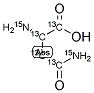 L-天冬酰胺-13C4,15N2 结构式