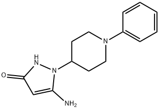5-氨基-1-(1-苯基哌啶-4-基)-1H-吡唑-3-醇 结构式