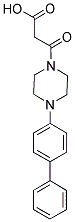 3-[4-(1,1'-BIPHENYL-4-YL)PIPERAZIN-1-YL]-3-OXOPROPANOIC ACID 结构式