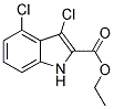 ETHYL 3,4-DICHLORO-1H-INDOLE-2-CARBOXYLATE 结构式