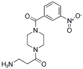 3-AMINO-1-[4-(3-NITRO-BENZOYL)-PIPERAZIN-1-YL]-PROPAN-1-ONE 结构式