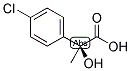 (S)-2-HYDROXY-2-METHYL(4-CHLOROBENZENE)ACETIC ACID 结构式