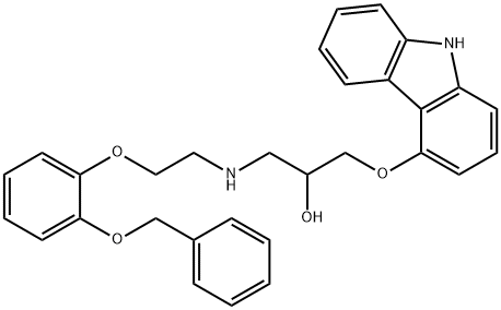 2'-O-BENZYLOXY-2-O-DESMETHYLCARVEDILOL 结构式