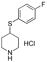 4-(4-氟苯基硫代)哌啶盐酸盐 结构式