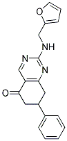 2-[(2-FURYLMETHYL)AMINO]-7-PHENYL-7,8-DIHYDROQUINAZOLIN-5(6H)-ONE 结构式