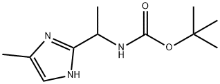 1-(5-甲基-1H-咪唑-2-基)-乙基氨基甲酸叔丁酯 结构式