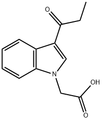 (3-PROPIONYL-INDOL-1-YL)-ACETIC ACID 结构式