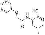 4-METHYL-2-[(PHENOXYACETYL)AMINO]PENTANOIC ACID 结构式