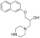 1-(NAPHTHALEN-2-YLOXY)-3-PIPERAZIN-1-YL-PROPAN-2-OL 结构式