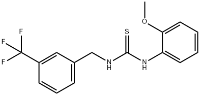 1-(2-甲氧基苯基)-3-(3-(三氟甲基)苄基)硫脲 结构式