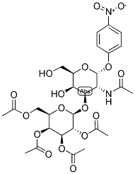 P-NITROPHENYL 2-ACETAMIDO-2-DEOXY-3-O-(2,3,4,6-TETRA-O-ACETYL-B-D-GALACTOPYRANOSYL)-A-D-GALACTOPYRANOSIDE 结构式