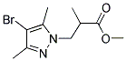 3-(4-BROMO-3,5-DIMETHYL-PYRAZOL-1-YL)-2-METHYL-PROPIONIC ACID METHYL ESTER 结构式