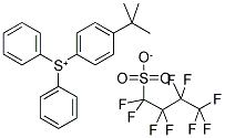 DIPHENYL(4-T-BUTYL)SULPHONIUM NONAFLATE 结构式