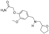 2-(2-METHOXY-4-(((TETRAHYDROFURAN-2-YLMETHYL)AMINO)METHYL)PHENOXY)ACETAMIDE 结构式