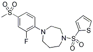 1-[2-FLUORO-4-(METHYLSULFONYL)PHENYL]-4-(THIEN-2-YLSULFONYL)-1,4-DIAZEPANE 结构式