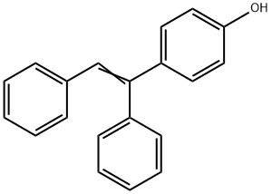 (Z,E)-1,2-DIPHENYL-1-(4-HYDROXYPHENYL)ETHENE 结构式