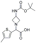 (3-TERT-BUTOXYCARBONYLAMINO-AZETIDIN-1-YL)-(4-METHYL-THIOPHEN-2-YL)-ACETIC A CID 结构式