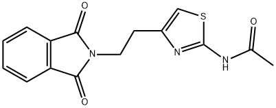 N-(4-[2-(1,3-DIOXO-1,3-DIHYDRO-2H-ISOINDOL-2-YL)ETHYL]-1,3-THIAZOL-2-YL)ACETAMIDE 结构式