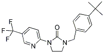 1-(4-TERT-BUTYLBENZYL)-3-[5-(TRIFLUOROMETHYL)PYRIDIN-2-YL]IMIDAZOLIDIN-2-ONE 结构式