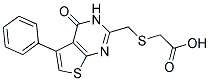 [[(4-OXO-5-PHENYL-3,4-DIHYDROTHIENO[2,3-D]PYRIMIDIN-2-YL)METHYL]THIO]ACETIC ACID 结构式