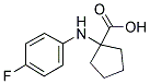 1-(4-FLUORO-PHENYLAMINO)-CYCLOPENTANECARBOXYLIC ACID 结构式