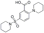 5-(PIPERIDINE-1-SULFONYL)-2-PIPERIDIN-1-YL-BENZOIC ACID 结构式