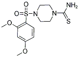 4-[(2,4-DIMETHOXYPHENYL)SULFONYL]PIPERAZINE-1-CARBOTHIOAMIDE 结构式