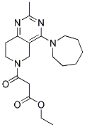 3-(4-AZEPAN-1-YL-2-METHYL-7,8-DIHYDRO-5H-PYRIDO[4,3-D]PYRIMIDIN-6-YL)-3-OXO-PROPIONIC ACID ETHYL ESTER 结构式