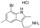 2-(7-BROMO-2,5-DIMETHYL-1H-INDOL-3-YL)ETHANAMINE HYDROCHLORIDE 结构式