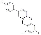 1-(2,4-DIFLUOROBENZYL)-5-(4-FLUOROPHENYL)PYRIDIN-2(1H)-ONE 结构式