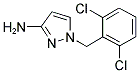1-[(2,6-二氯苯基)甲基]-1H-吡唑-3-胺 结构式