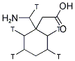 1-(AMINO-[3H]-METHYL), CYCLOHEXANEACETIC ACID, [2,3,5,6-3H] 结构式