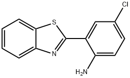 2-(1,3-苯并噻唑-2-基)-4-氯苯胺 结构式