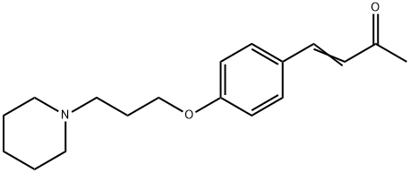 (E)-4-[4-(3-PIPERIDINOPROPOXY)PHENYL]-3-BUTEN-2-ONE 结构式