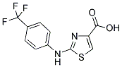 2-(4-TRIFLUOROMETHYL-PHENYLAMINO)-THIAZOLE-4-CARBOXYLIC ACID 结构式