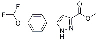 5-(4-DIFLUOROMETHOXY-PHENYL)-1 H-PYRAZOLE-3-CARBOXYLIC ACID METHYL ESTER 结构式