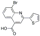 8-BROMO-2-THIEN-2-YLQUINOLINE-4-CARBOXYLIC ACID 结构式