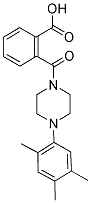 2-([4-(2,4,5-TRIMETHYLPHENYL)PIPERAZIN-1-YL]CARBONYL)BENZOIC ACID 结构式