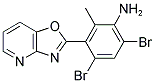 4,6-DIBROMO-2-METHYL-3-[1,3]OXAZOLO[4,5-B]PYRIDIN-2-YLANILINE 结构式