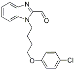1-[4-(4-CHLOROPHENOXY)BUTYL]-1H-BENZIMIDAZOLE-2-CARBALDEHYDE 结构式